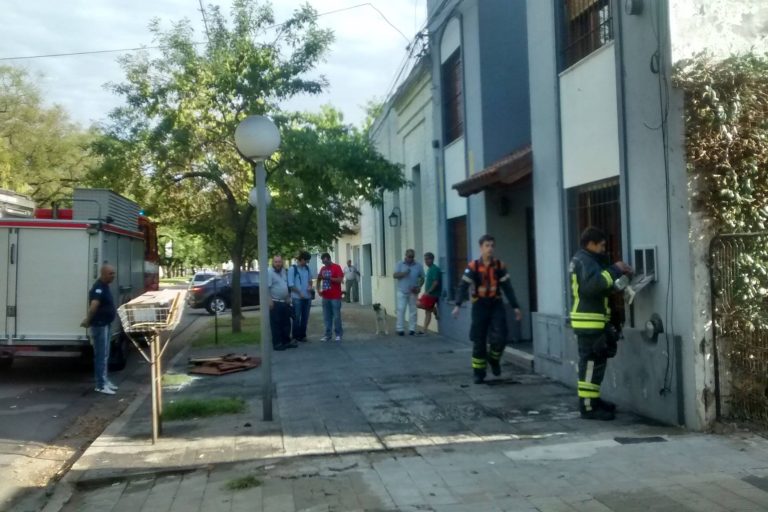 Incendio en vivienda de calle Quintana