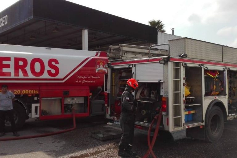 Incendio en el predio de Petrolauquen