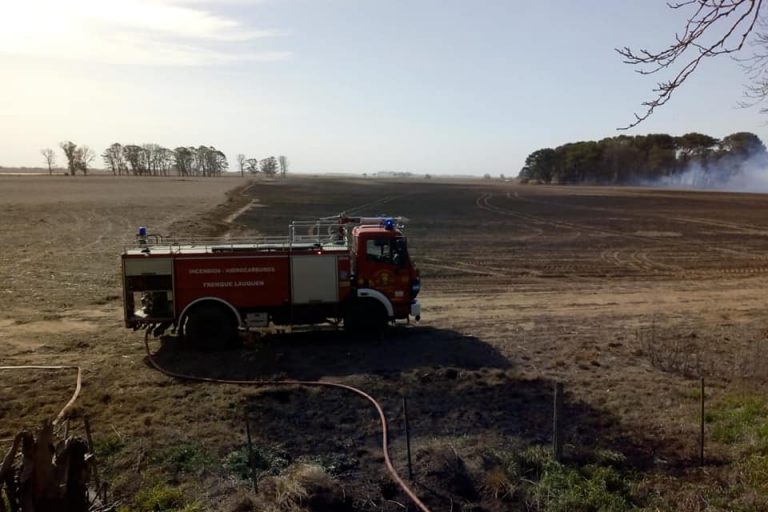 Incendio en Ruta Nacional Nº 5