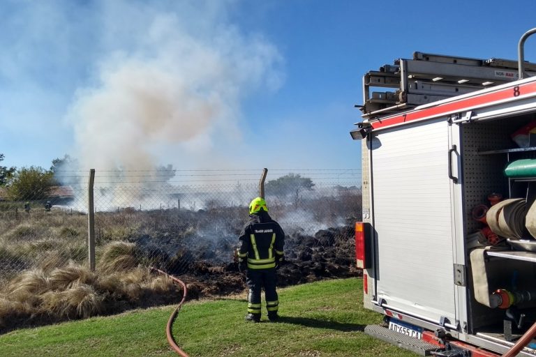 Incendio de pastos naturales
