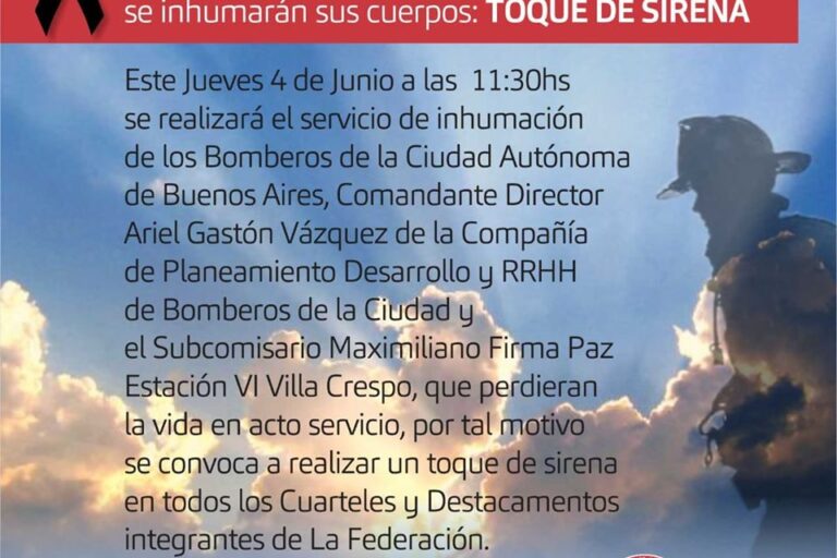 En Honor a los Bomberos fallecidos