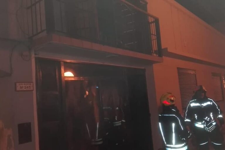 Alarma por incendio en comercio