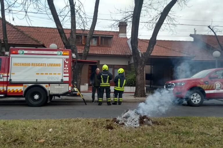 Alarma por incendio en estufa a leña
