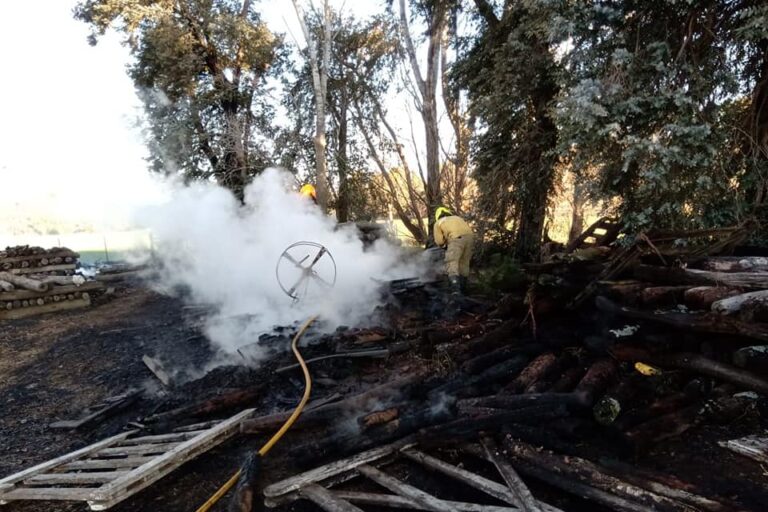 Incendio rural en Marilauquen