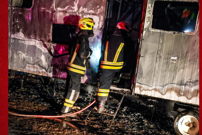 Alarma por incendio en casilla